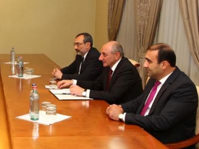 Президент Арцаха провел встречи с делегациями Абхазии, Южной Осетии и Приднестровской Молдавской Республики