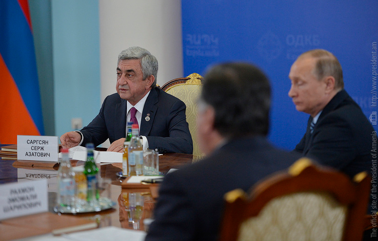 Мы постарались сделать всё, чтобы наша совместная работа способствовала развитию ОДКБ — Саргсян