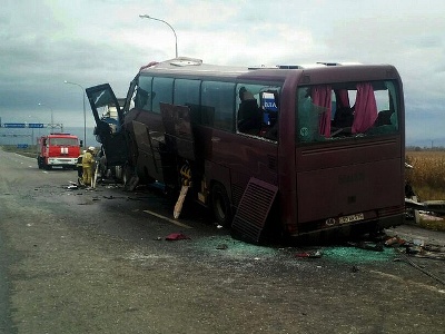 На границе Северной Осетии и КБР организуют пункт контроля после ДТП с автобусом Москва-Ереван