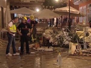 В Малаге 90 человек пострадали в результате взрыва из-за утечки газа в одном из кафе