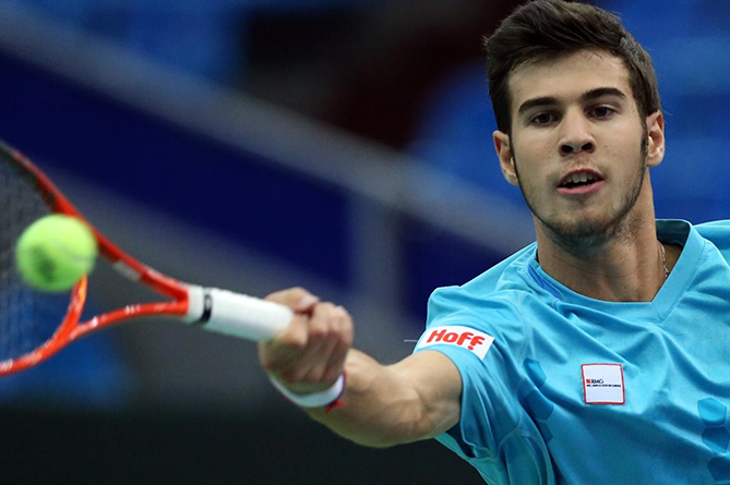 Теннисист Карен Хачанов поднялся на 46 позиций в рейтинге АТР