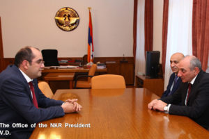 Президент НКР обсудил вопросы сотрудничества с министром спорта Армении