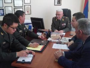 Военный атташе посольства Китая в Армении посетил Национальный исследовательский университет обороны