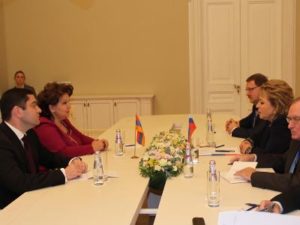Укрепление армяно-российских межпарламентских связей обсудили Эрмине Нагдалян и Валентина Матвиенко