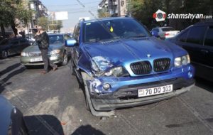 Цепное ДТП произошло в понедельник в Ереване