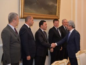 Президент Армении принял руководителей делегаций таможенных служб государств-членов ЕАЭС