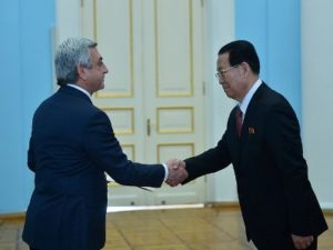 Президент Армении принял верительные грамоты посла Кореи