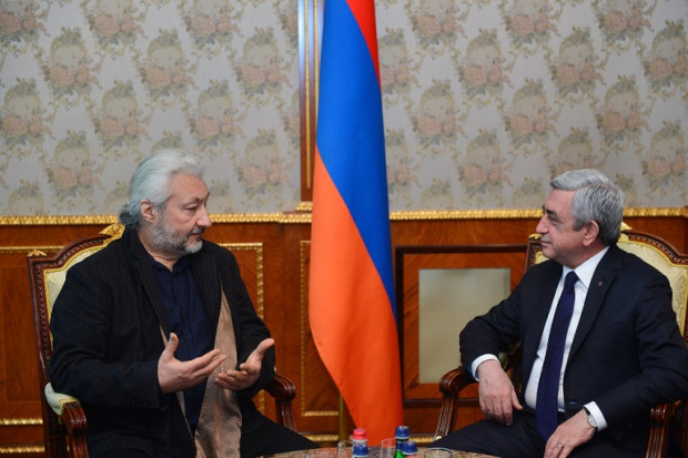 Президент Армении принял Стаса Намина