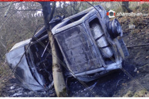 Молодая женщина заживо сгорела в автомобиле на трассе в Армении