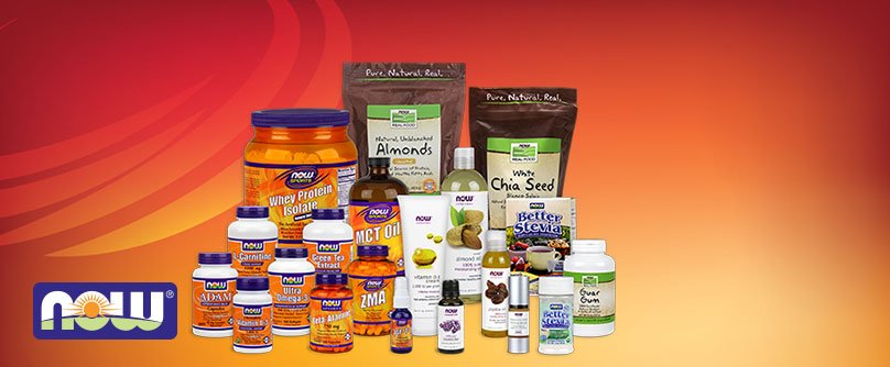 Ассортимент натуральных добавок NOW foods