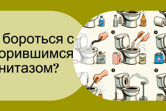Как бороться с засорившимся унитазом?