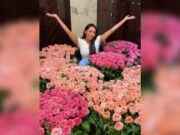 Певица Алсу сфотографировала себя с огромными букетами, подаренными ей на день рождения